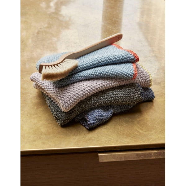 Mėlynas medvilninis rankšluostis Hübsch Thea, 40 x 60 cm-image-1