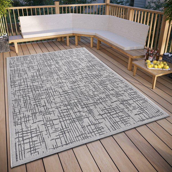 Lauko kilimas pilkos spalvos 63x120 cm Clyde Telu – Hanse Home-image-1