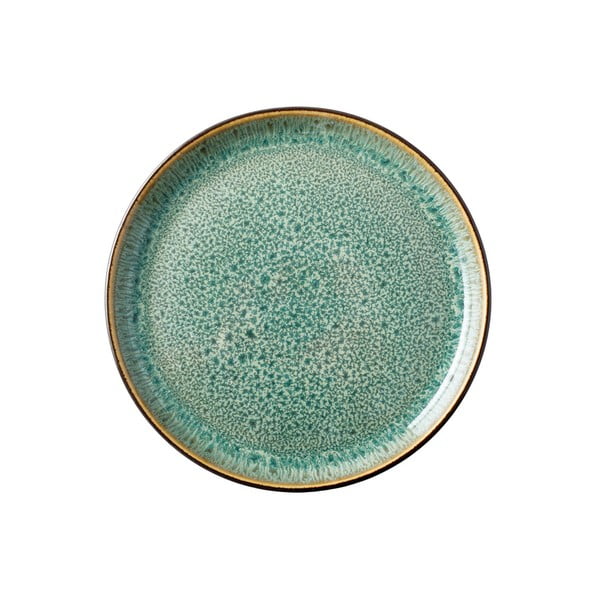 Desertinė iš akmens masės lėkštė žalios spalvos/juodos spalvos ø 17 cm Mensa – Bitz