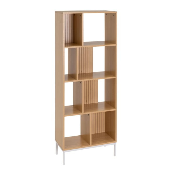 Vaikiška knygų spinta natūralios spalvos iš ąžuolo 63x159 cm Mid-Lines – Casa Selección