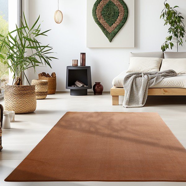 Skalbiamas rudos spalvos kilimas 60x110 cm Sky – Ayyildiz Carpets-image-1