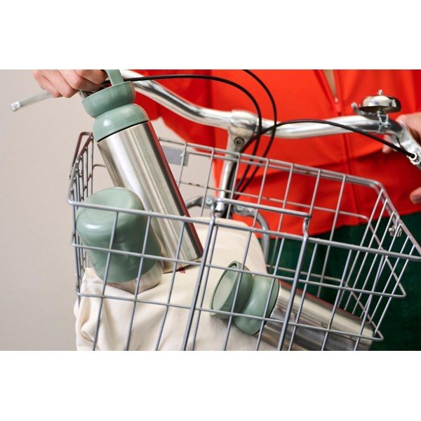 Juodos spalvos/sidabrinės spalvos iš nerūdijančio plieno butelis 500 ml Vita – Mepal-image-1