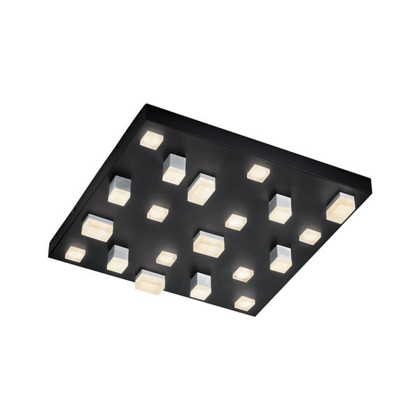 Lubinis šviestuvas juodos spalvos LED 45x45 cm su metaliniu gaubtu Civeto – CINQUE