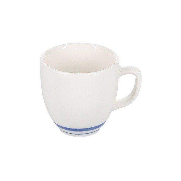 Baltos spalvos/mėlynos spalvos iš porceliano puodelis kapučino 200 ml Azul – BonBistro