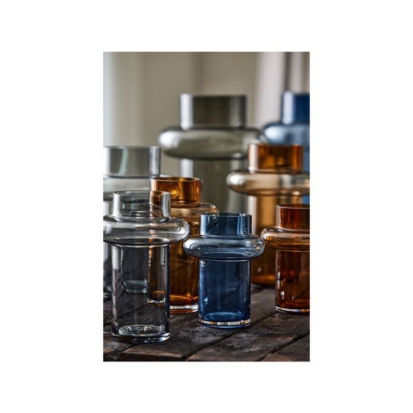 Pilko stiklo vaza Lyngby Glas Tube, aukštis 20 cm-image-3