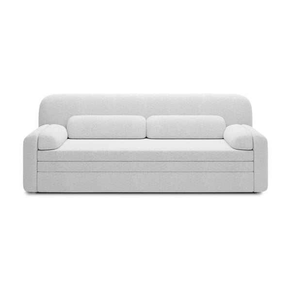 Baltos spalvos iš boucle sulankstoma/su sandėliavimo vieta sofa 236 cm Elioss – ELTAP