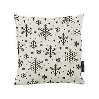 Medvilninė dekoratyvinė pagalvė su kalėdiniais motyvais Butter Kings Snowfall, 50 x 50 cm
