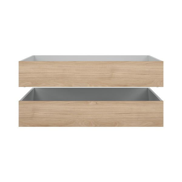 Lovos daiktadėžės natūralios spalvos 2 vnt. 90x190/140x190 cm Naia – Tvilum-image-2