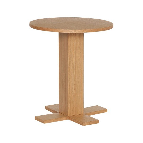 Apvalios formos šoninis stalas iš ąžuolo ø 45 cm Koohi – Hübsch