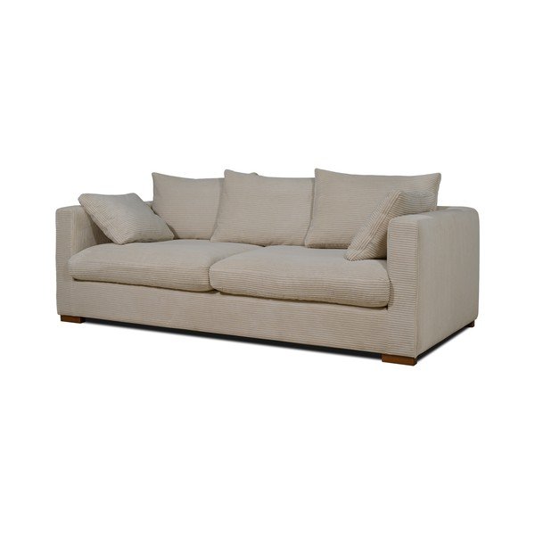 Sofa iš kordinio velveto smėlio spalvos 220 cm Comfy – Scandic-image-2