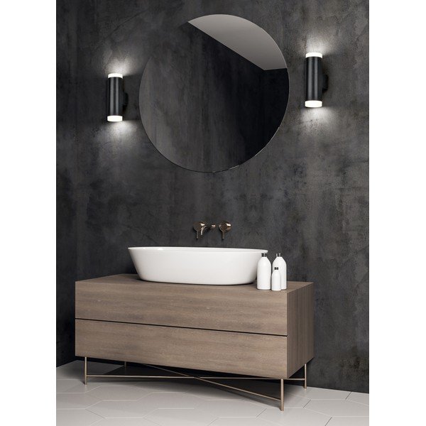 Matinis juodas LED sieninis šviestuvas Ray - Trio-image-1