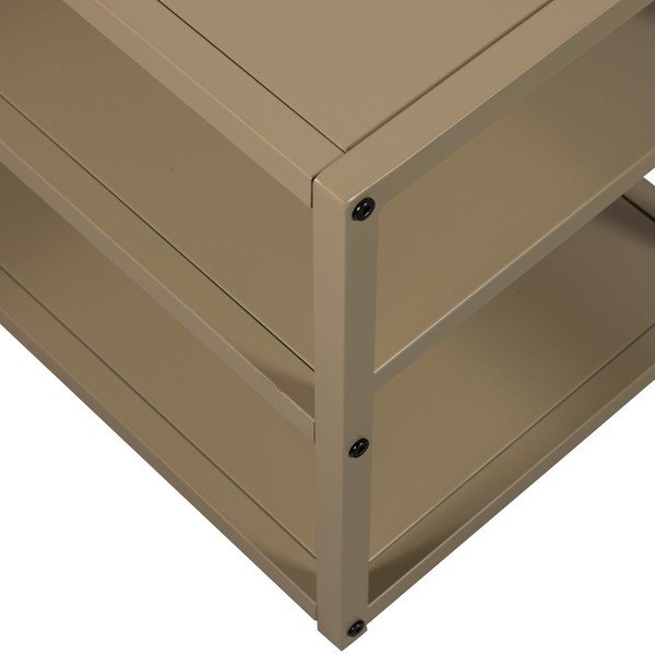 Taupe spalvos TV spintelė iš metalo 120x40x35 cm Teun – WOOOD-image-4