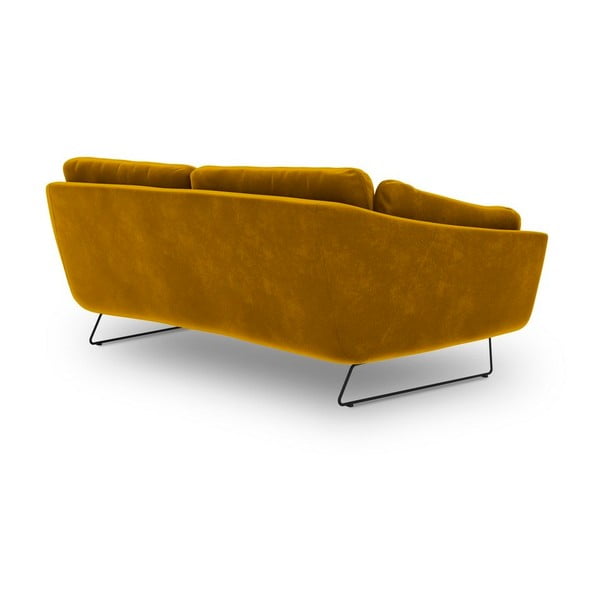 Geltona aksominė sofa Windsor & Co Sofas Gravity-image-3
