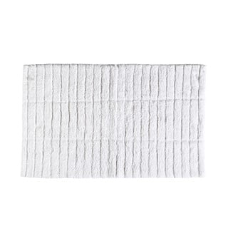 Baltas medvilninis vonios kilimėlis Zone Tiles, 80 x 50 cm