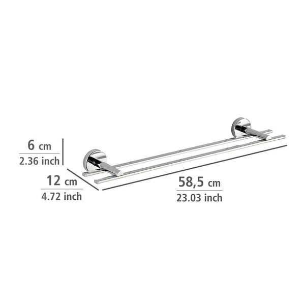 Savarankiškas dvigubas rankšluosčių laikiklis Wenko Vacuum-Loc Capri, iki 33 kg-image-3