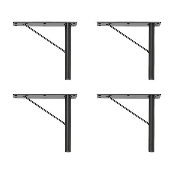 4 juodos metalinės spintų kojelės (rinkinys iš 4 vnt.) Mistral & Edge by Hammel - Hammel Furniture