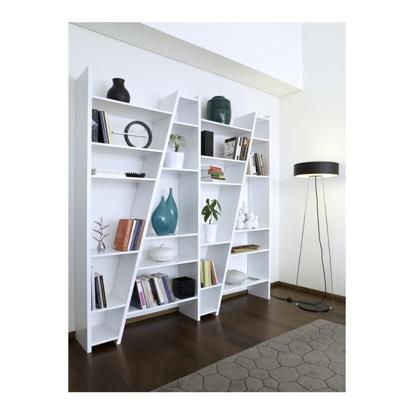 Matinės baltos spalvos knygų spinta TemaHome Delta-image-4