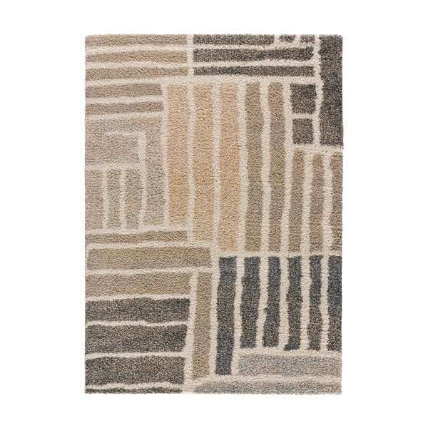 Pilkai smėlio spalvos kilimas 133x190 cm Cesky - Universal