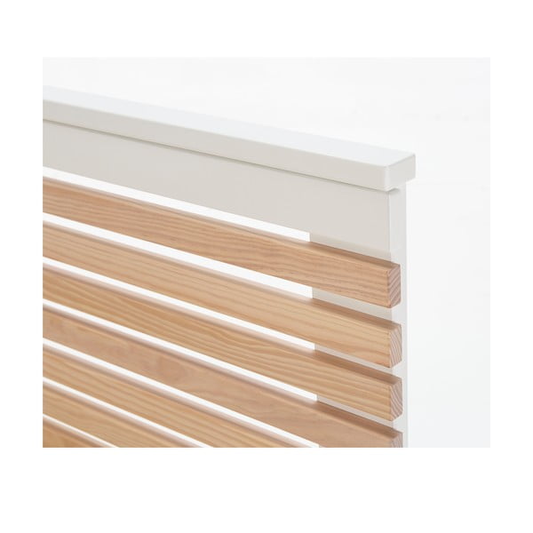 Balta dvigulė lova Marceric Vectra, 140 x 190 cm-image-1