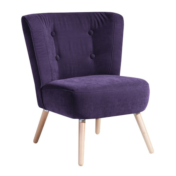 "Max Winzer Neele Velor" violetinis fotelis