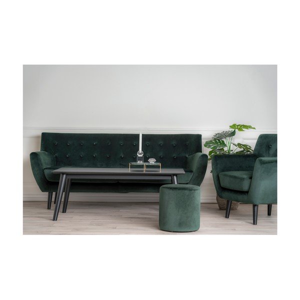 Tamsiai žalia aksominė sofa House Nordic Monte-image-3