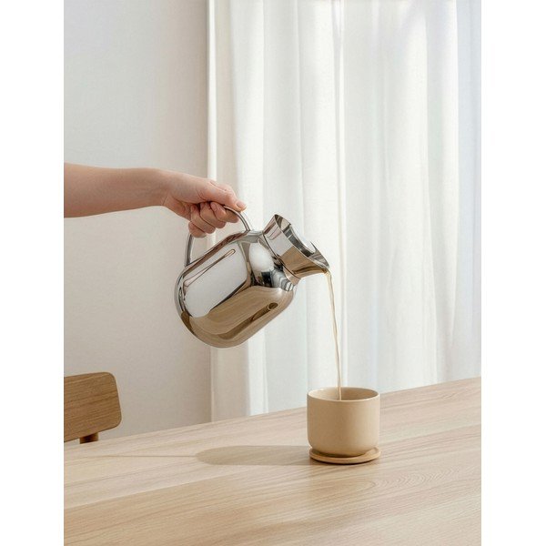 Sidabrinės spalvos iš nerūdijančio plieno termosas 1,2 l Amphora – Stelton-image-2