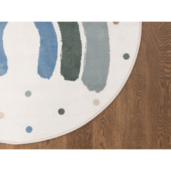 Žalios spalvos/dramblio kaulo spalvos vaikiškas kilimas ø120 cm Joyful Mint – FD-image-3