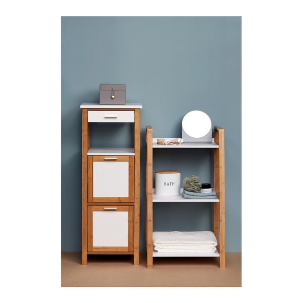 Bambukinė vonios kambario lentyna su 3 skyriais Wenko Finja-image-4