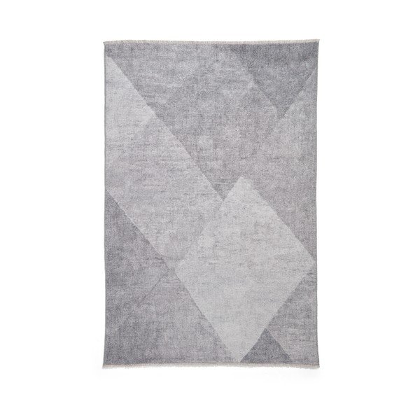 Skalbiamas iš medvilnės mišinio kilimas šviesiai pilkos spalvos 60x170 cm Whisper – Think Rugs
