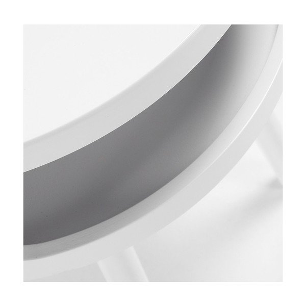 Baltas žurnalinis staliukas su lentyna Kave Home Bruk-image-3