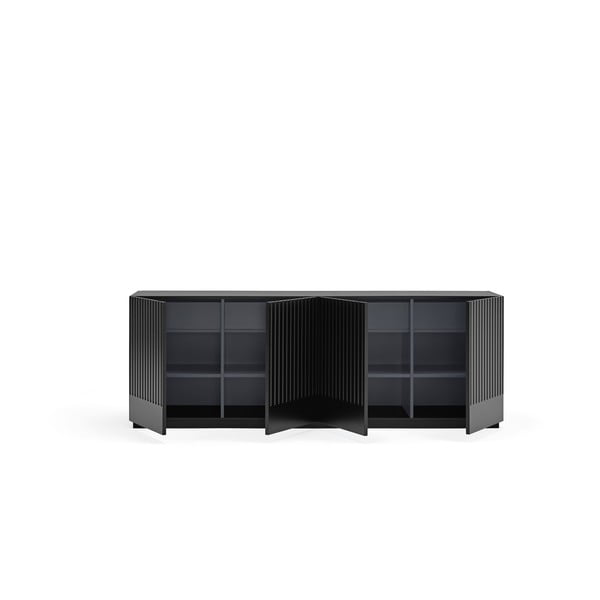 Juoda komoda Teulat Doric, plotis 200 cm-image-4