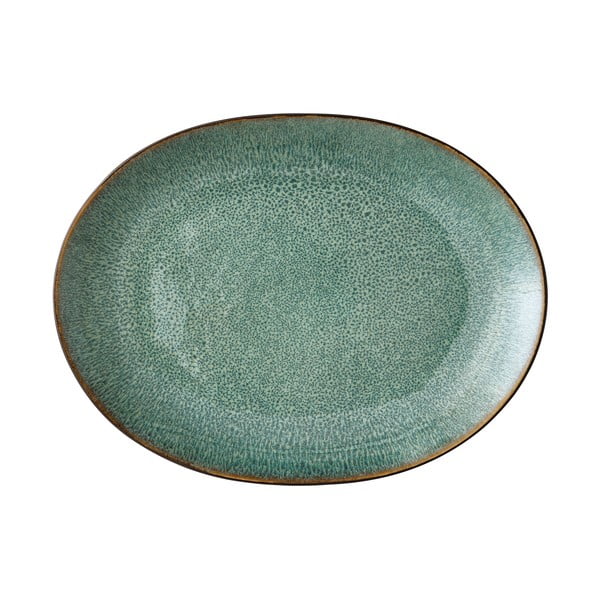 Žalia akmens masės serviravimo lėkštė "Bitz Mensa", 30 x 22,5 cm