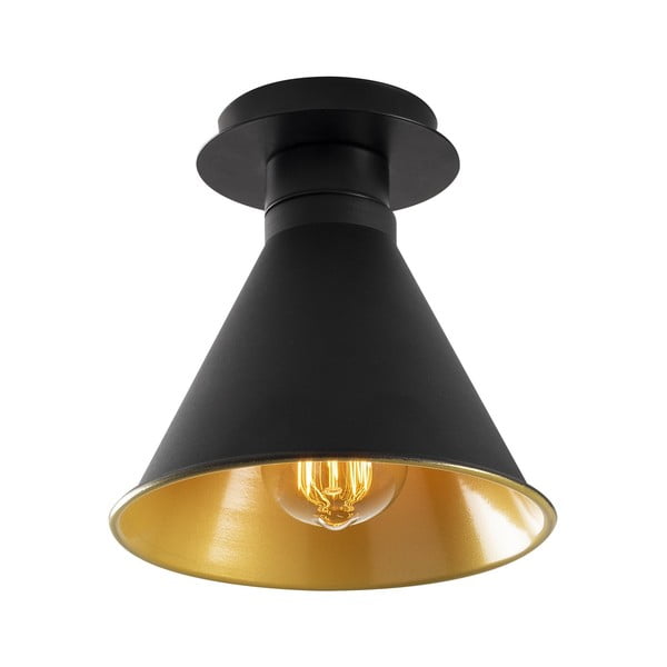 Lubinis šviestuvas juodos spalvos/auksinės spalvos ø 20 cm su metaliniu gaubtu Berceste – Opviq lights