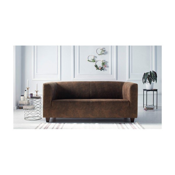 Ruda trijų vietų sofa Bobochic Paris Django Preston-image-3