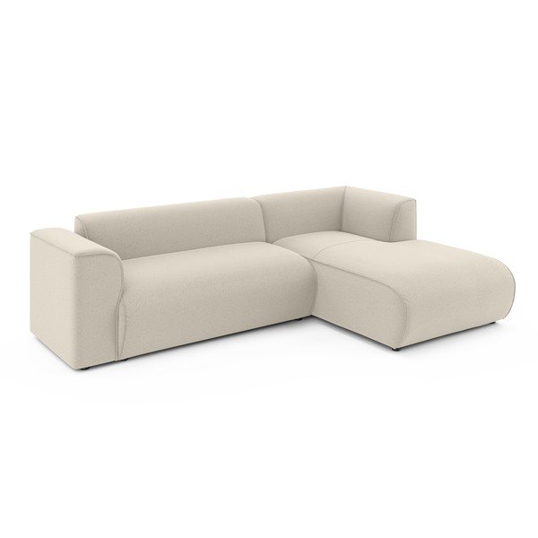 Smėlio spalvos kampinė sofa (su dešiniuoju kampu/su gultu) Merid  – Ropez-image-2