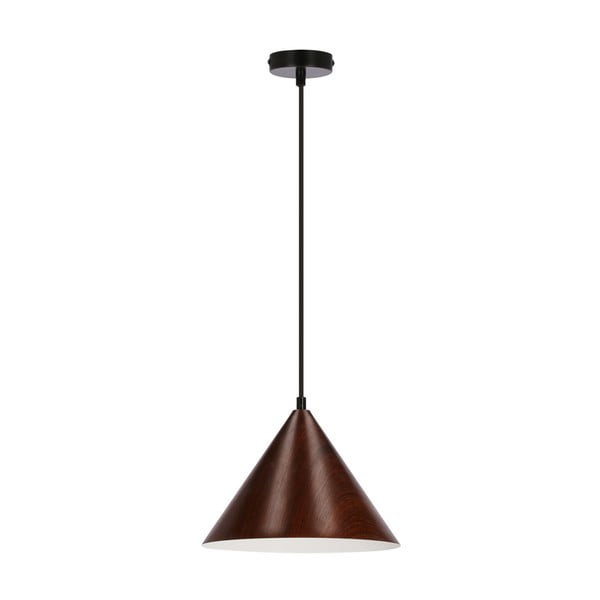 Kabantis šviestuvas tamsiai rudos spalvos ø 25 cm su metaliniu gaubtu Dunca – Candellux Lighting