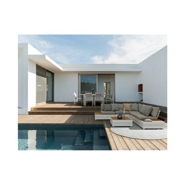 Baltos spalvos metalinė sodo kėdė Heta   – Bizzotto-image-4