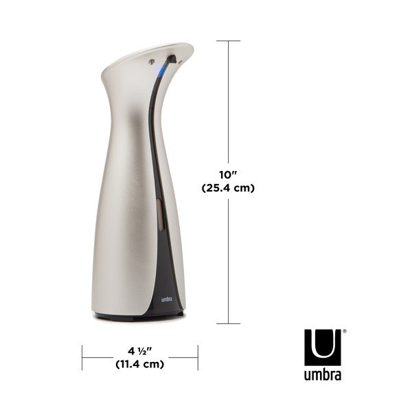 Automatinis muilo dozatorius sidabrinės spalvos 250 ml Otto – Umbra-image-4