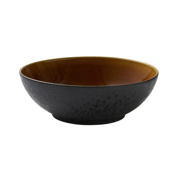 Juodos spalvos/gintarinės spalvos iš akmens masės dubuo ø 30 cm Gastro Black/Amber – Bitz