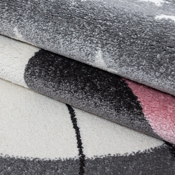 Vaikiškas kilimas rožinės spalvos/pilkos spalvos 80x150 cm Kids – Ayyildiz Carpets-image-2