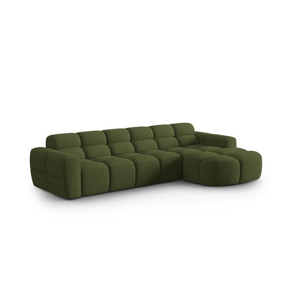 Kampinė sofa žalios spalvos Lisa – Micadoni Home-image-3