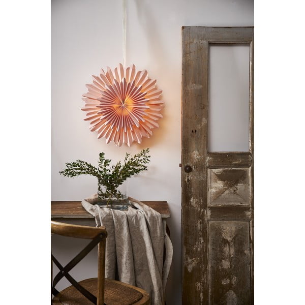 Rožinė kalėdinė šviečianti dekoracija ø 50 cm Crystal - Star Trading-image-4