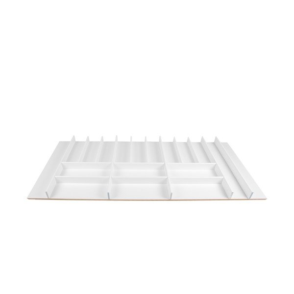 Stalo įrankių padėklas baltos spalvos 108 x 47 cm Wood Line – Elletipi