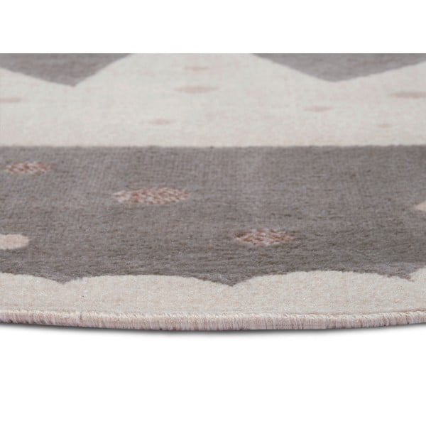 Vaikiškas kilimas pilkos spalvos ø 140 cm Crown – Hanse Home-image-1