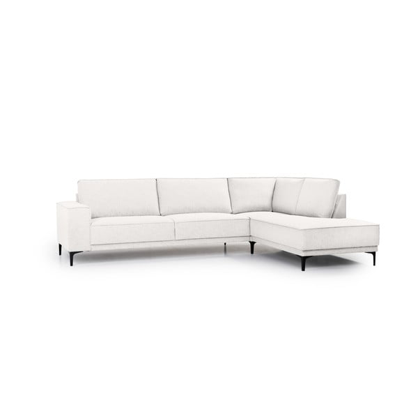 Kampinė sofa baltos spalvos/smėlio spalvos (su dešiniuoju kampu) Copenhagen – Scandic