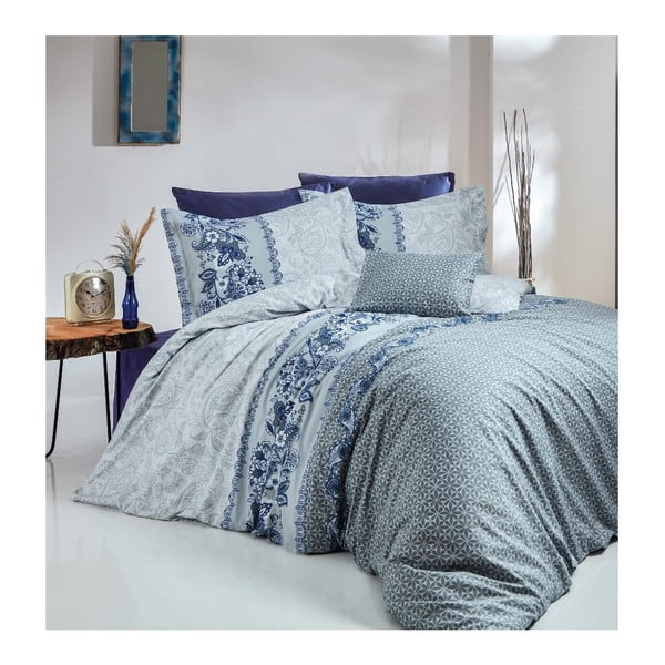 Medvilninis "Deluxe Satin Bibiane" viengulės lovos paklodės komplektas, 160 x 220 cm