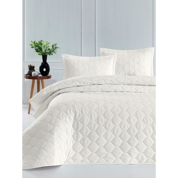 Šviesi smėlio spalvos medvilninė lovatiesė su pagalvių užvalkalais EnLora Home Fresh, 180 x 225 cm