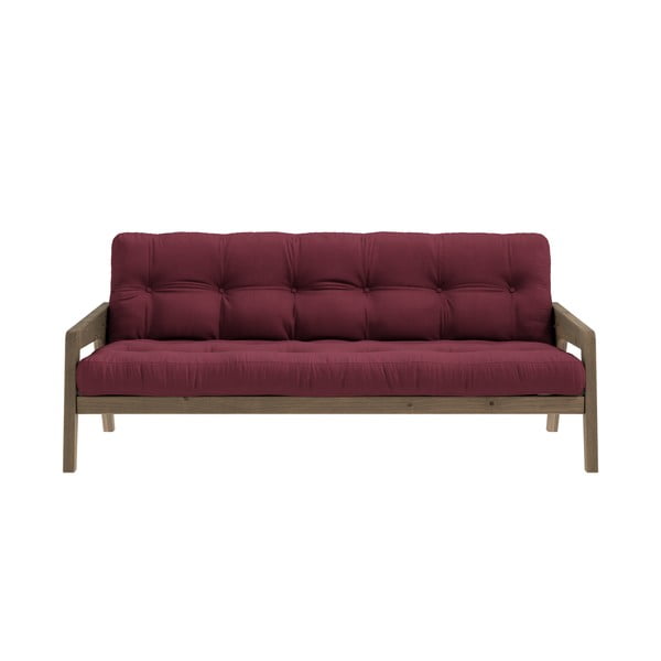 Raudona sofa lova 204 cm Grab - Karup Design