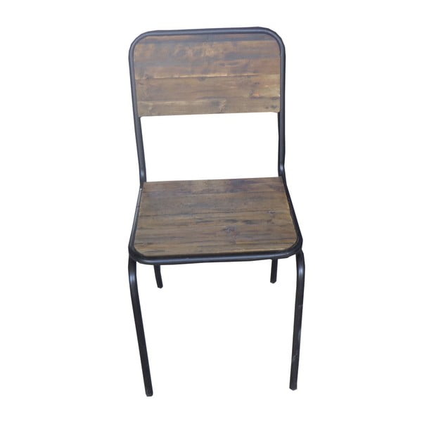 Iš kėnio masyvo valgomojo kėdė rudos spalvos Industrial – Antic Line-image-1