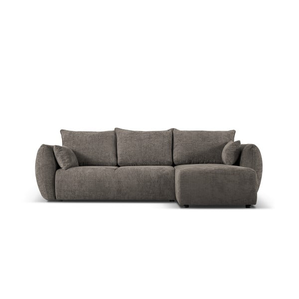 Kampinė sofa pilkos spalvos (su dešiniuoju kampu) Matera – Cosmopolitan Design